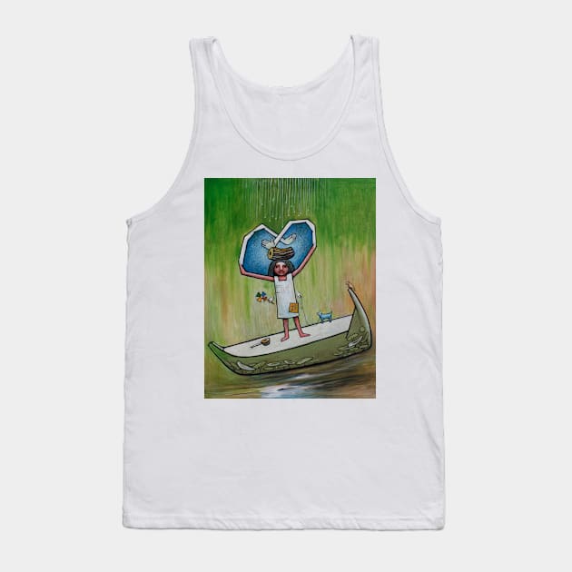 Childhood Tank Top by carolenewmanarts